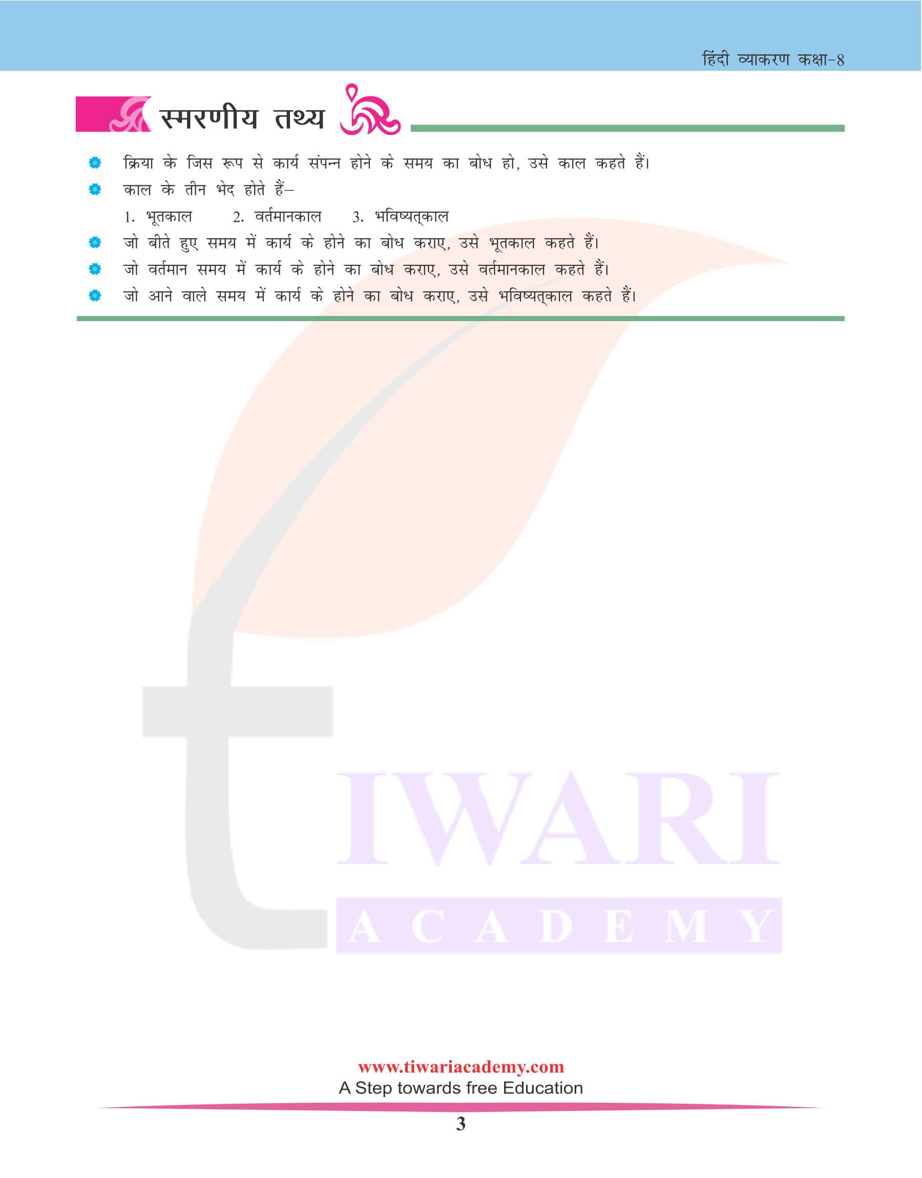कक्षा 8 हिंदी व्याकरण अध्याय 13