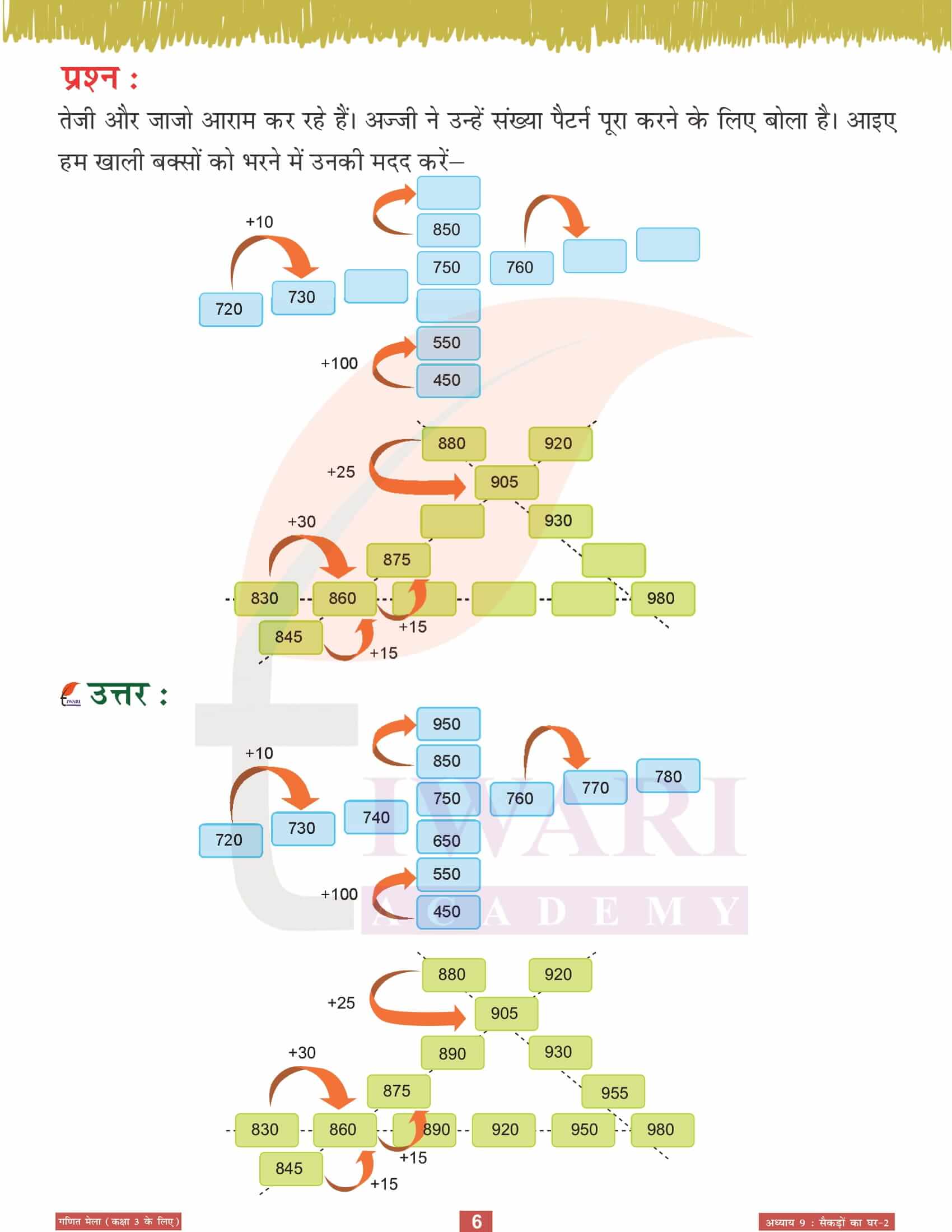 कक्षा 3 गणित मेला अध्‍याय 9 सैकड़ों का घर-2