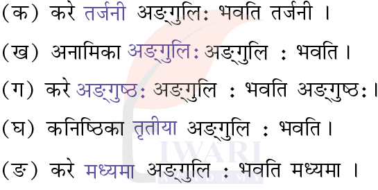 कक्षा 7 संस्कृत दीपकम् अध्याय 10 के प्रश्न 3 के उत्तर का चित्र