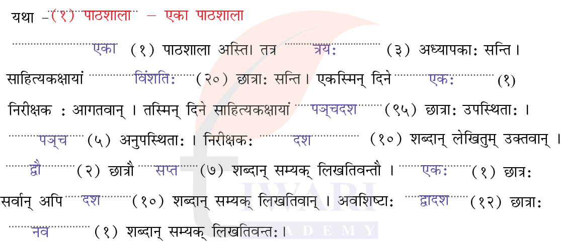 कक्षा 7 संस्कृत दीपकम् अध्याय 10 के प्रश्न 7 के उत्तर का चित्र