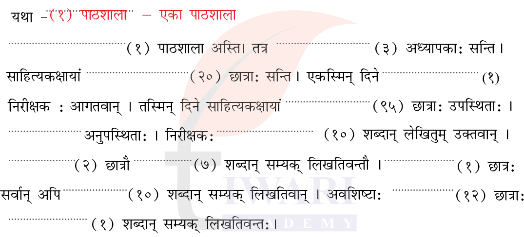 कक्षा 7 संस्कृत दीपकम् अध्याय 10 के प्रश्न 7 का चित्र