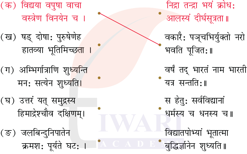कक्षा 7 संस्कृत दीपकम् अध्याय 2 के प्रश्न 3 का चित्र