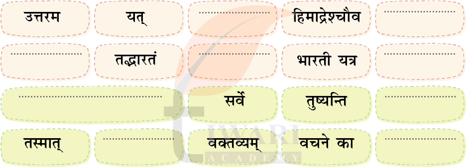 कक्षा 7 संस्कृत दीपकम् अध्याय 2 के प्रश्न 7 का चित्र