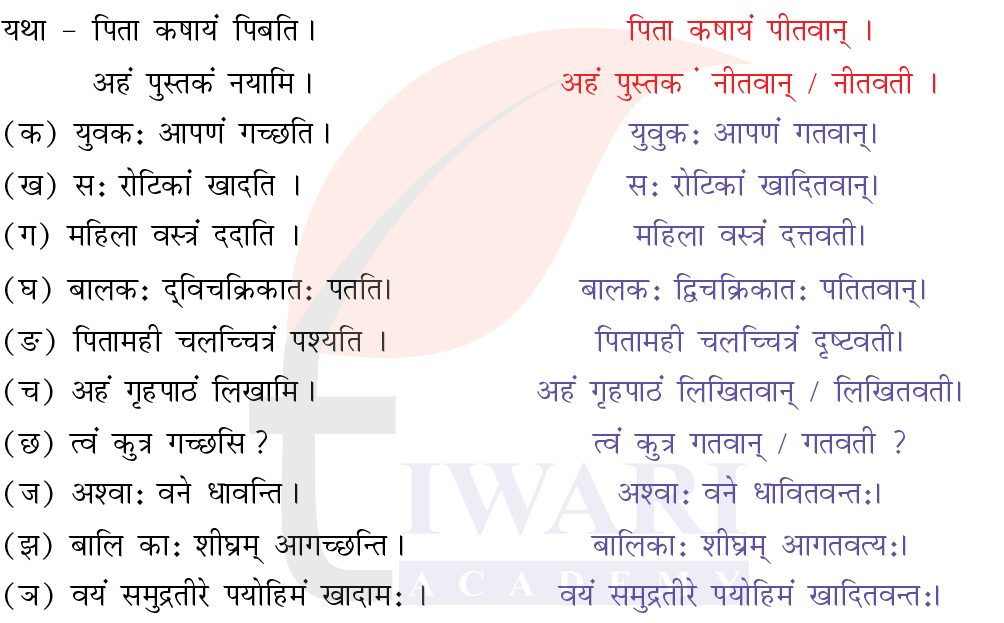 कक्षा 7 संस्कृत दीपकम् अध्याय 5 के प्रश्न 5 के उत्तर का चित्र