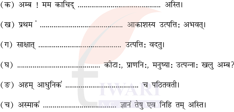 कक्षा 7 संस्कृत दीपकम् अध्याय 9 के प्रश्न 2 का चित्र