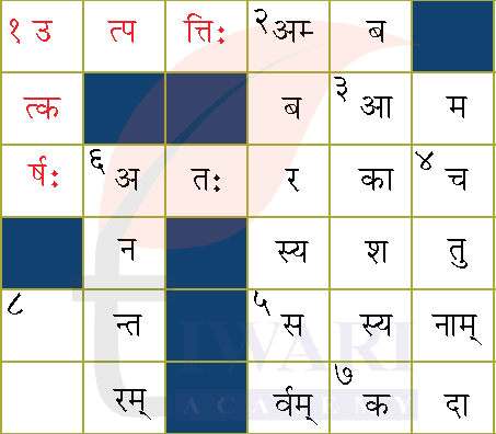 कक्षा 7 संस्कृत दीपकम् अध्याय 9 के प्रश्न 5 के उत्तर का चित्र