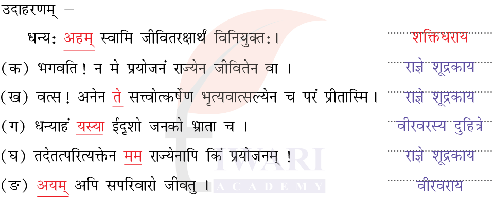 कक्षा 8 संस्कृत दीपकम् अध्याय 11 के प्रश्न 3 के उत्तर का चित्र