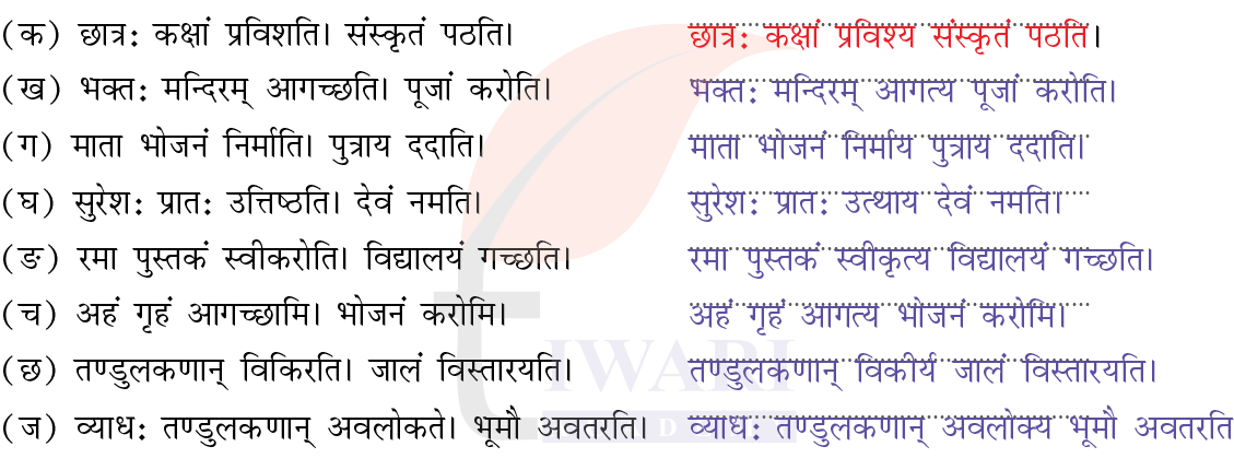 कक्षा 8 संस्कृत दीपकम् अध्याय 2 के प्रश्न 3 के उत्तर का चित्र