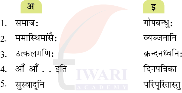 कक्षा 8 संस्कृत दीपकम् अध्याय 4 के प्रश्न 7 का चित्र