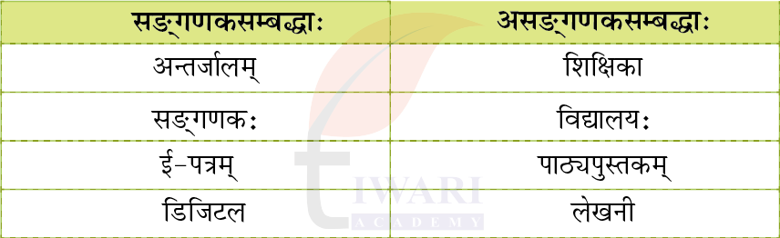 कक्षा 8 संस्कृत दीपकम् अध्याय 6 के प्रश्न 6 के उत्तर का चित्र