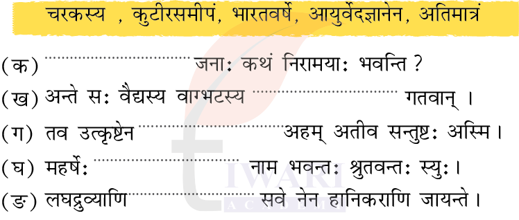 कक्षा 8 संस्कृत दीपकम् के अध्याय 9 के प्रश्न 2 का चित्र