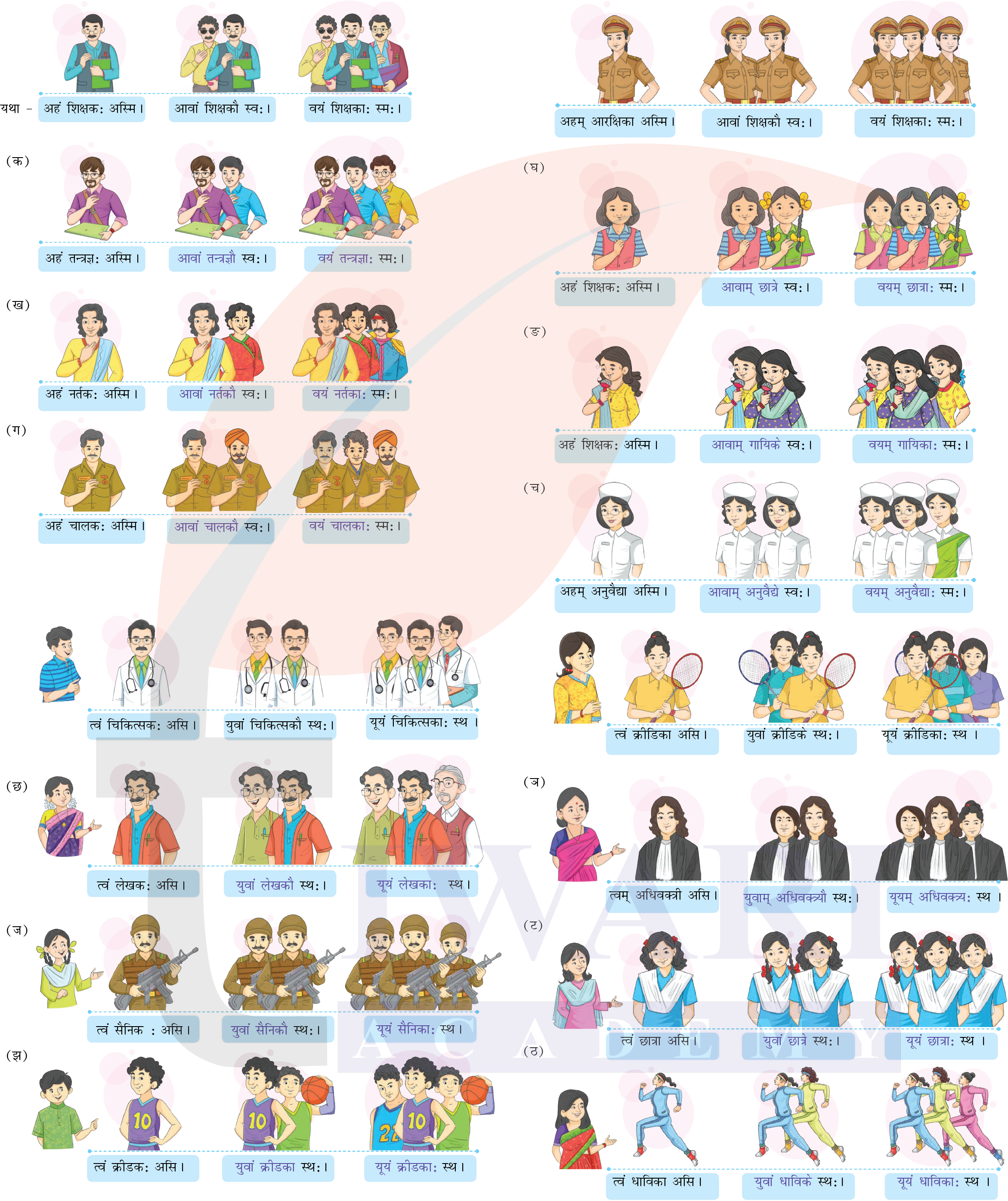 कक्षा 6 संस्कृत दीपकम् अध्याय 4 के प्रश्न 3 के उत्तर का चित्र