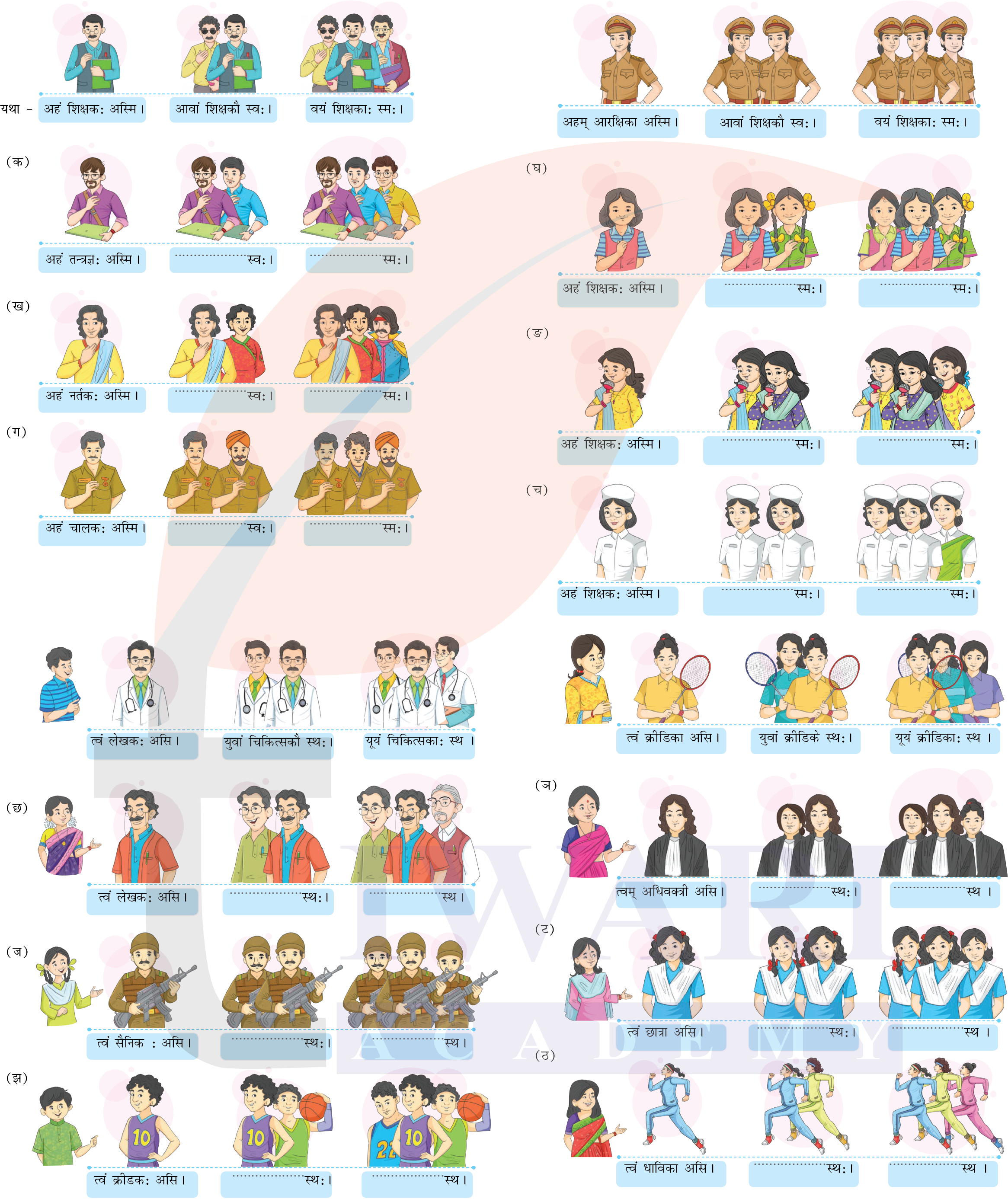 कक्षा 6 संस्कृत दीपकम् अध्याय 4 के प्रश्न 3 का चित्र