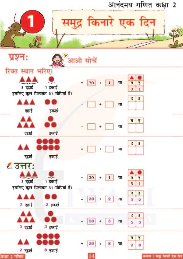 कक्षा 2 आनंदमय गणित पाठ 1 के उत्तर पेज 14