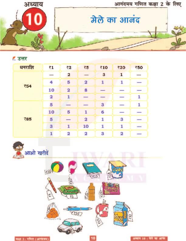 कक्षा 2 आनंदमय गणित पाठ 10 के हल पेज 10
