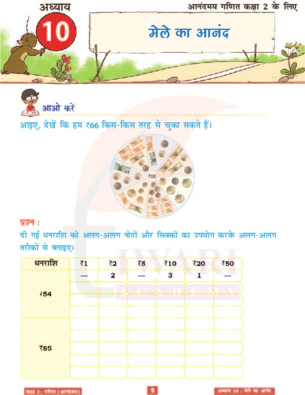 कक्षा 2 आनंदमय गणित पाठ 10 के हल पेज 9