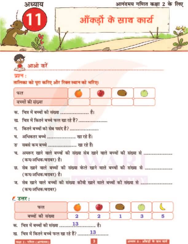 कक्षा 2 आनंदमय गणित पाठ 11 के हल पेज 3