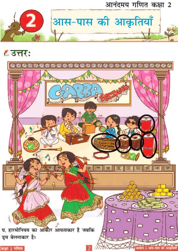 कक्षा 2 आनंदमय गणित पाठ 2 के उत्तर पेज 2