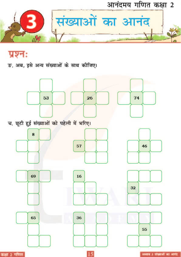 कक्षा 2 आनंदमय गणित पाठ 3 के उत्तर पेज 15