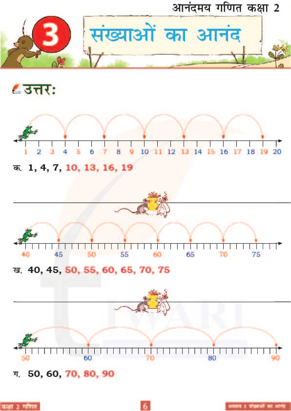 कक्षा 2 आनंदमय गणित पाठ 3 के उत्तर पेज 6