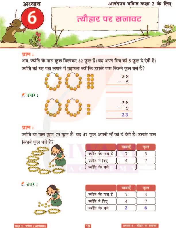 कक्षा 2 आनंदमय गणित पाठ 6 के उत्तर पेज 19