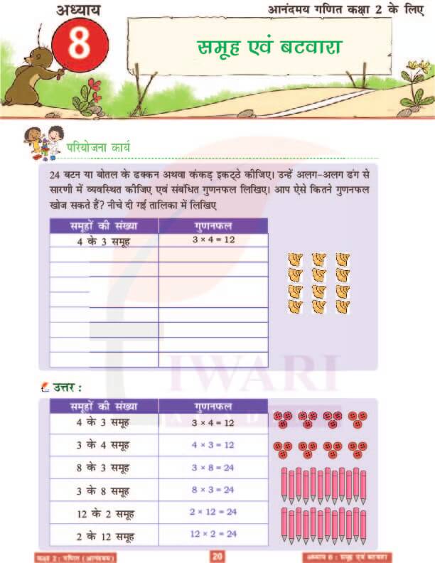 कक्षा 2 आनंदमय गणित पाठ 8 के हल पेज 20