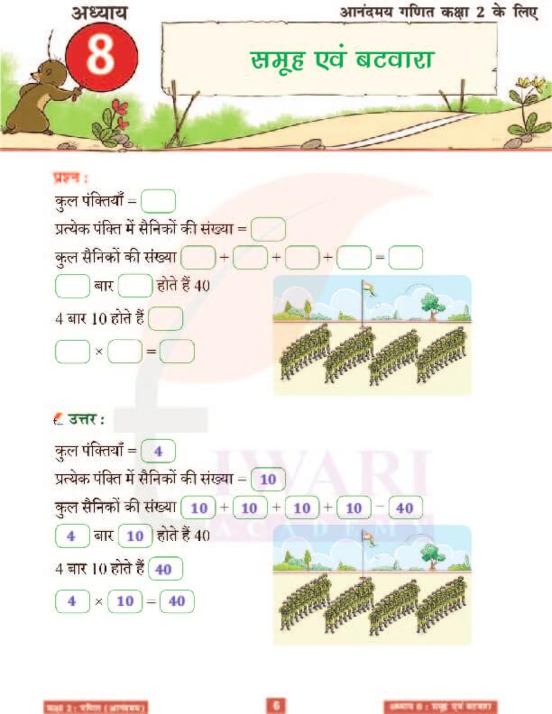 कक्षा 2 आनंदमय गणित पाठ 8 के हल पेज 6