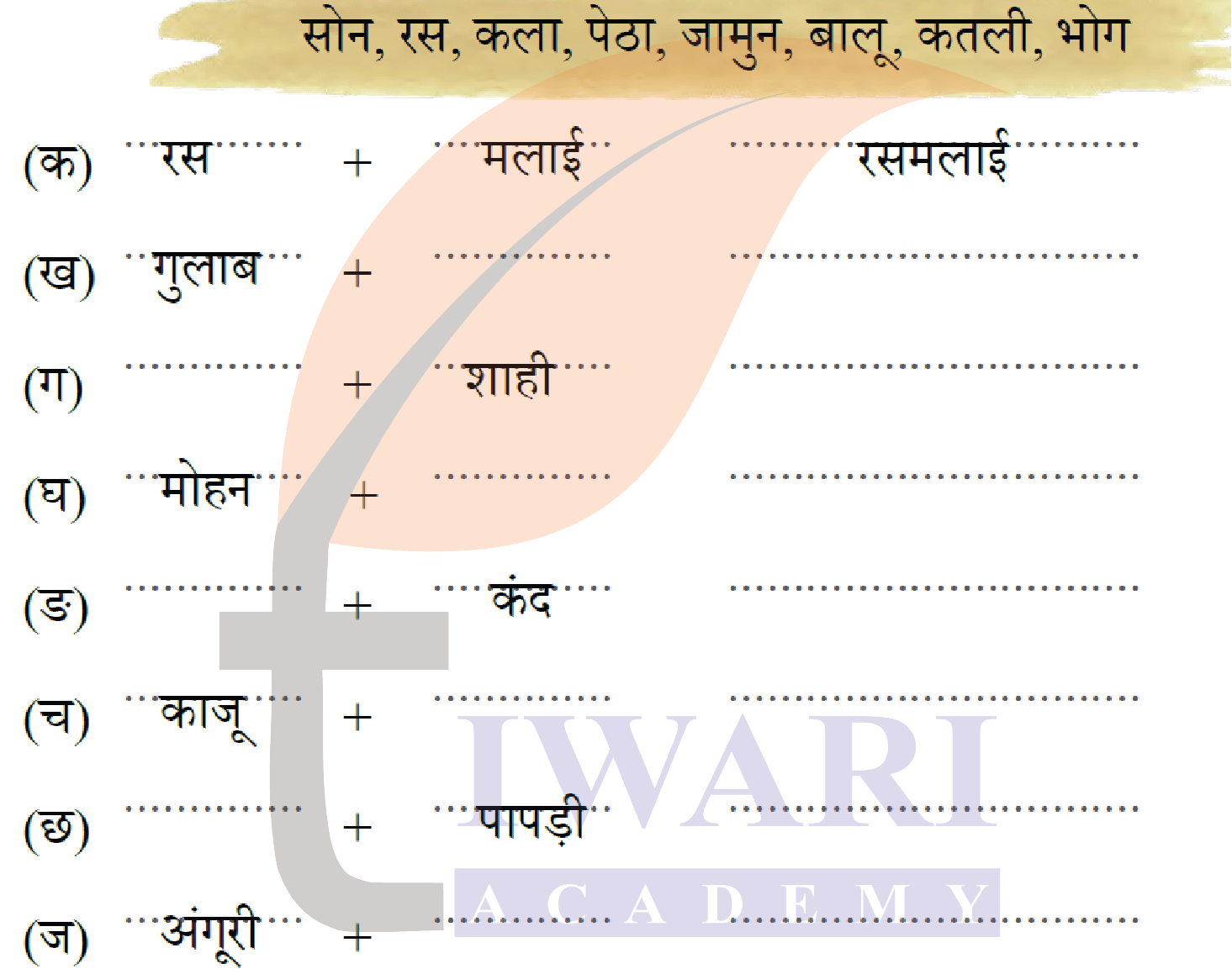 कक्षा 4 हिंदी वीणा अध्याय 9 पेज 110 - भाषा की बात - प्रश्न 3 का चित्र