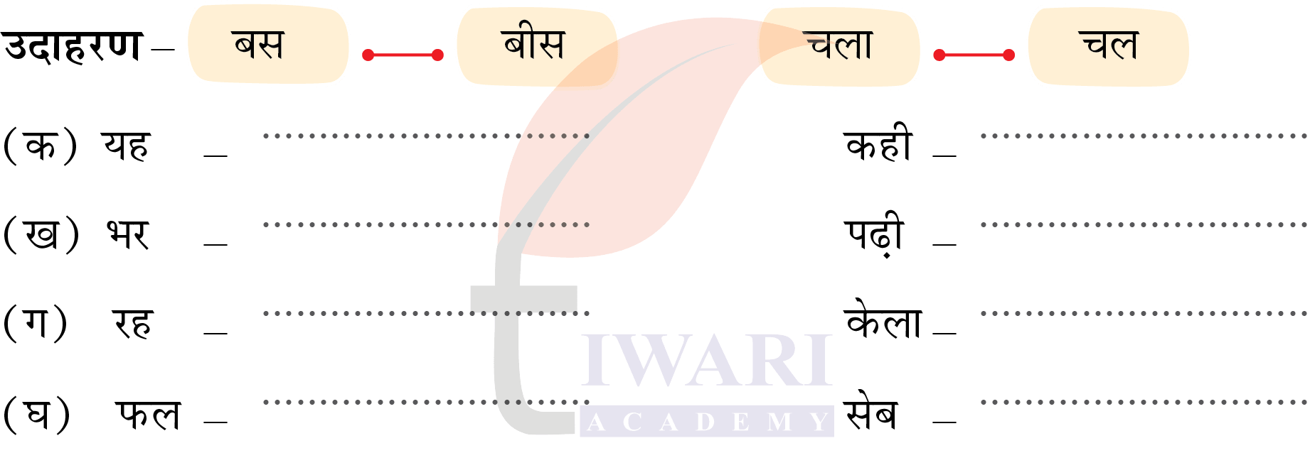 कक्षा 4 हिंदी वीणा अध्याय 5 पेज 55 - भाषा की बात - प्रश्न 4 का चित्र