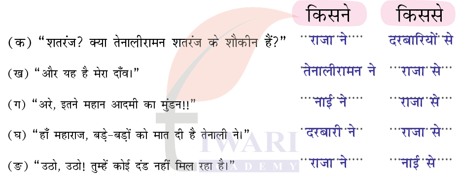 कक्षा 4 हिंदी वीणा अध्याय 12 पेज 149 - सोचिए और लिखिए - प्रश्न 2 के उत्तर का चित्र